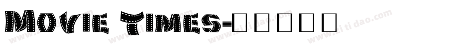 Movie Times字体转换
